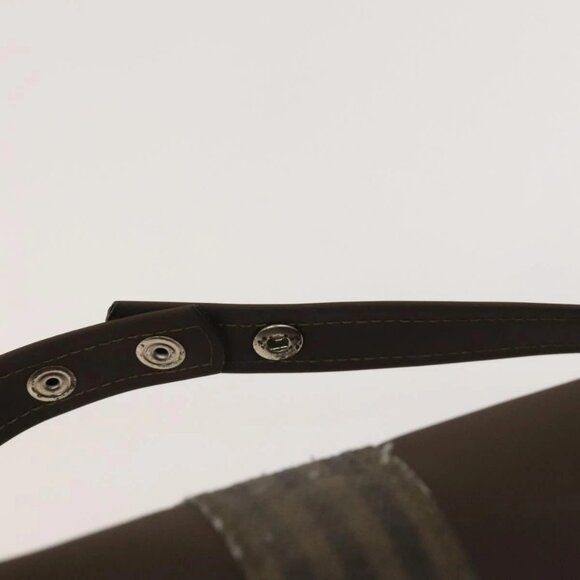 FENDI Pecan Hand Bag Nylon Canvas 2 Set Black Brown Auth ti3350 - Picture 13 of 16